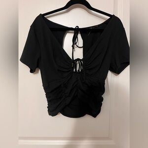 Black willow crop top (NWT)